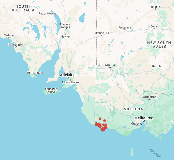 collecting locality map for 'Allitt, W.'